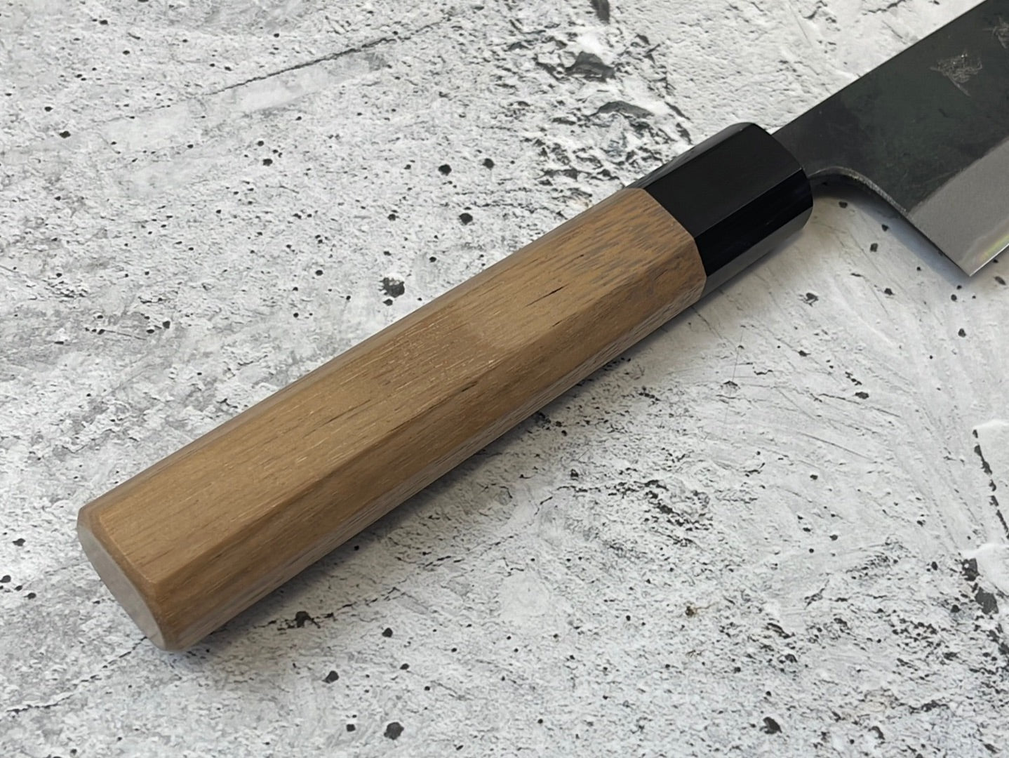 Yoshimune Kiritsuke Kurouchi 180 mm Aogami (Blue) #2 Double-Bevel