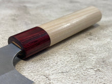Load image into Gallery viewer, MASAKAGE YUKI Gyuto 210mm Oval Magnolia wood with Red Pakka wood