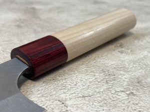 MASAKAGE YUKI Gyuto 210mm Oval Magnolia wood with Red Pakka wood