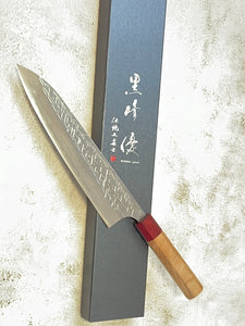 Yu Kurosaki Raijin Gyuto 210mm with Red Cherry Octagonal Handle