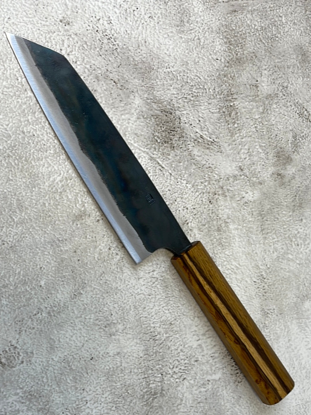 Tsukasa Shiro Kuro 165mm Bunka- Shirogami Steel - Oak Octagnon Handle
