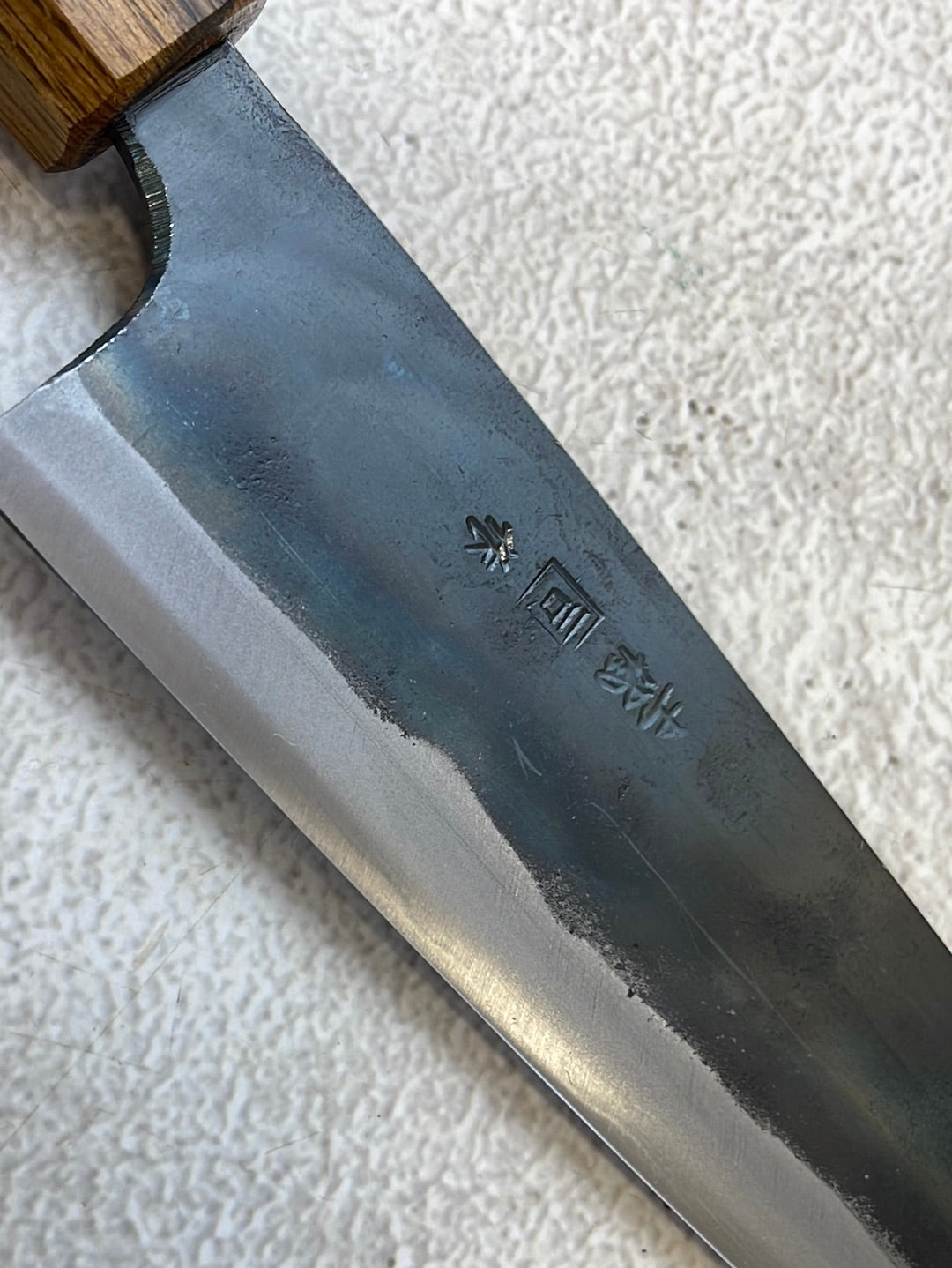 Tsukasa Shiro Kuro 165mm Bunka- Shirogami Steel - Oak Octagnon Handle