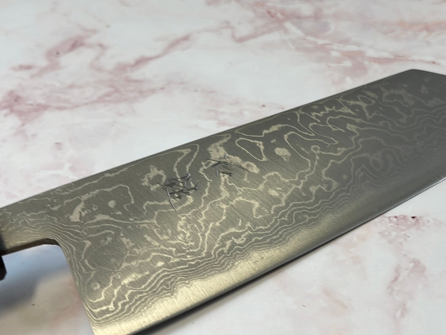 Yoshimune Bunka 165mm Aogami (Blue) #2 Damascus (33 layers) Double-Bevel