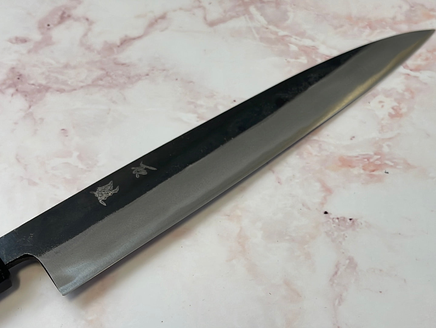 Yoshimune Yanagiba Kurouchi 210 mm (8.3 in) Aogami (Blue) #2 Double-Bevel