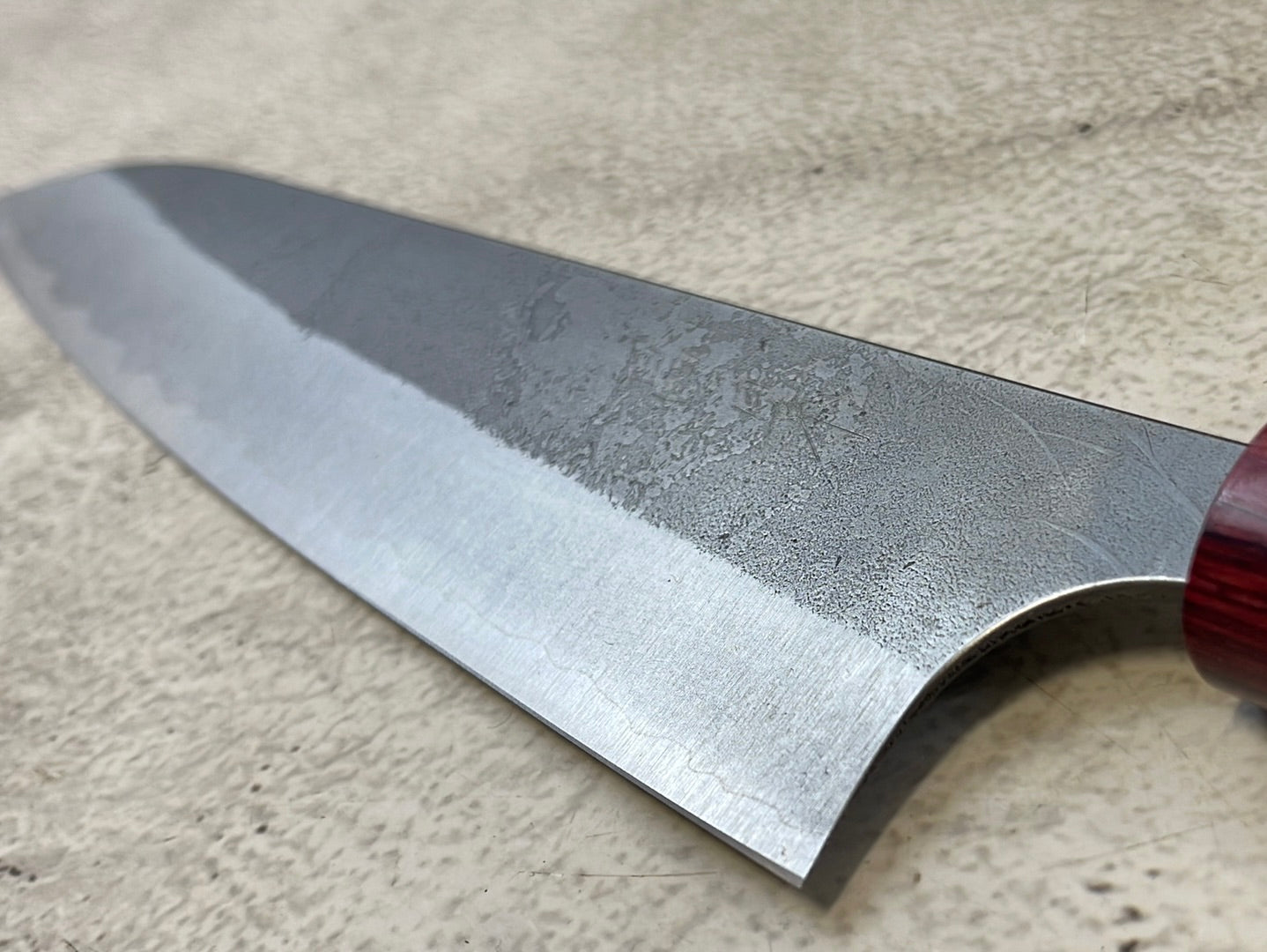 MASAKAGE YUKI Gyuto 210mm Oval Magnolia wood with Red Pakka wood