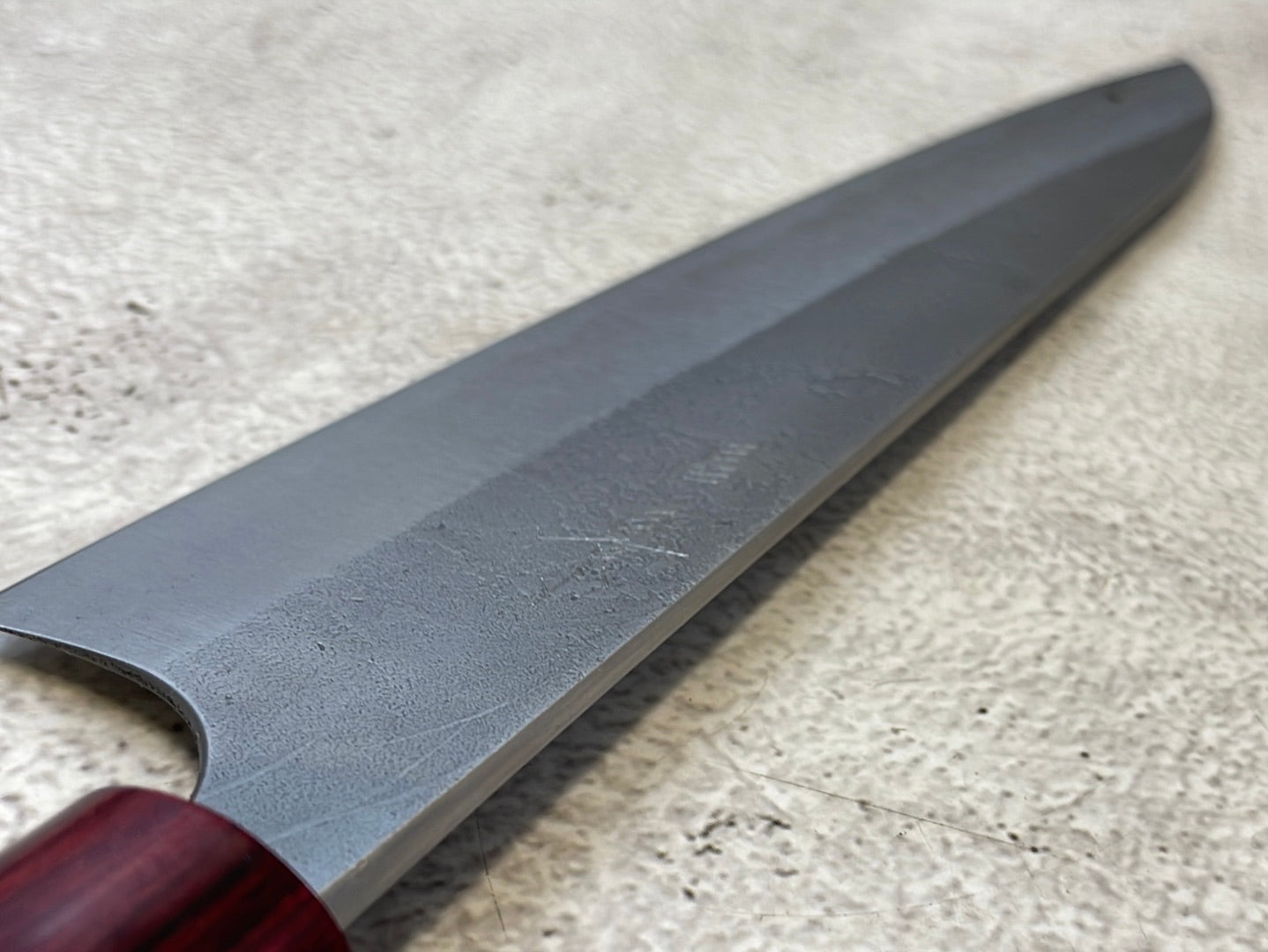 MASAKAGE YUKI Gyuto 210mm Oval Magnolia wood with Red Pakka wood