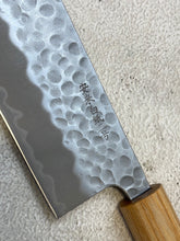 Load image into Gallery viewer, Tsunehisa Shiro White Steel &amp; Stainless Clad Nakiri Knife 165mm l- Made in Japan 🇯🇵