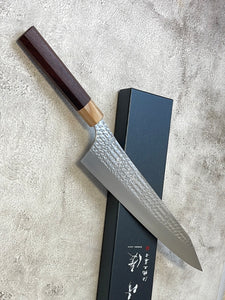 Yu Kurosaki R2(SG2) Hammered SENKO-EI WA RS8H Japanese Gyuto 270mm with Brown-Ring Octagonal Handle