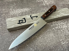 Load image into Gallery viewer, Iseya Molybdenum Gyuto Japanese Knife 180mm Red Pakka Wood Handle