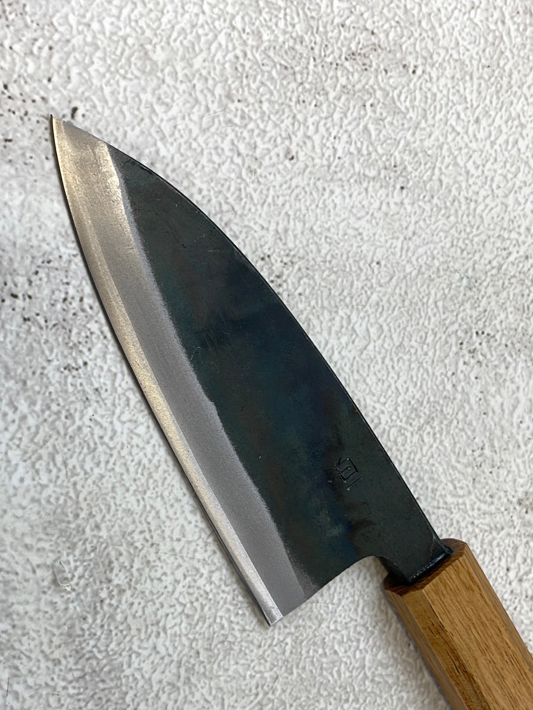 Tsukasa Shiro Kuro 120mm Deba - Shirogami Steel - Oak Octagnon Handle