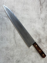 Load image into Gallery viewer, Vintage Japanese Gyuto Knife 300mm Carbon Steel Made in Japan 🇯🇵 1221