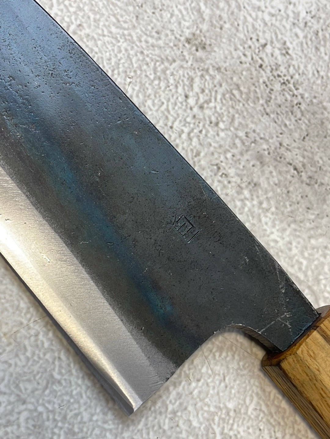 Tsukasa Shiro Kuro 180mm Deba - Shirogami Steel - Oak Octagnon Handle