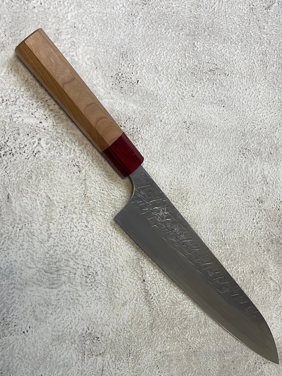 Yu Kurosaki Raijin Gyuto 210mm with Red Cherry Octagonal Handle