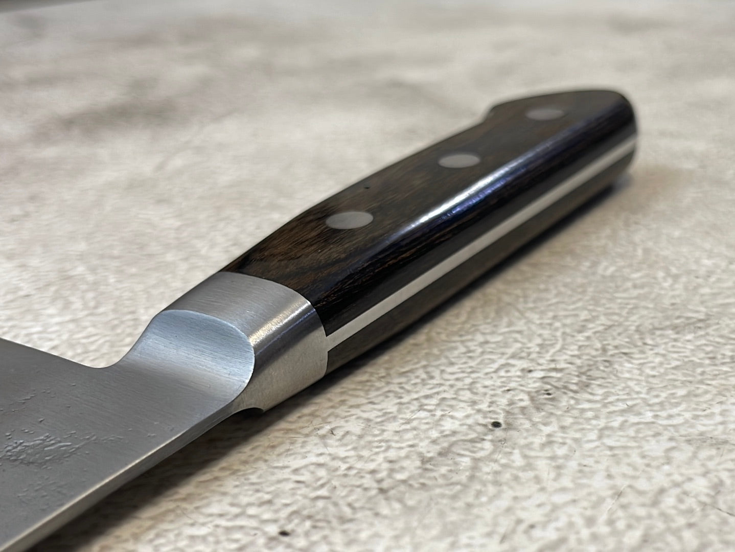 Tsunehisa G3 Nashiji Brown Gyuto 210mm - Made in Japan 🇯🇵 With Bolster
