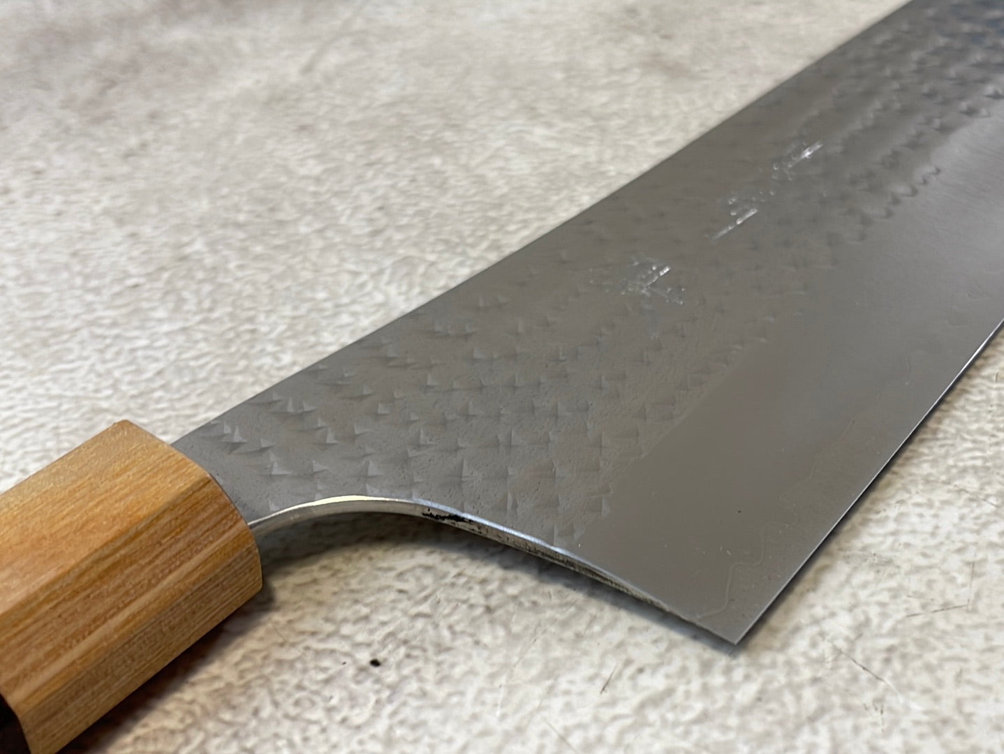 Yu Kurosaki R2 SG2 Hammered SENKO-EI Gyuto 270mm - Brown-Ring Octagonal Handle