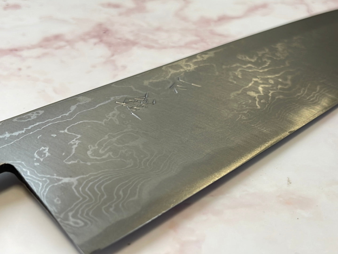 Yoshimune Gyuto 210 mm (8.3 in) Aogami (Blue) #2 Damascus (33 layers) Double-Bevel