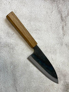 Tsukasa Shiro Kuro 135mm Deba - Shirogami Steel - Oak Octagnon Handle