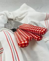 Spaghetti Spoon Red Gingham | Sabre Paris