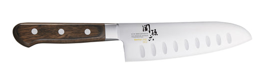 Seki Magoroku Benifuji Scalloped Santoku Knife 16.5cm
