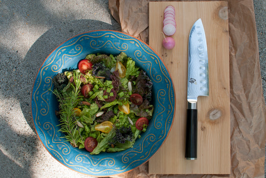 Shun Classic Scalloped Santoku Knife 17.8cm