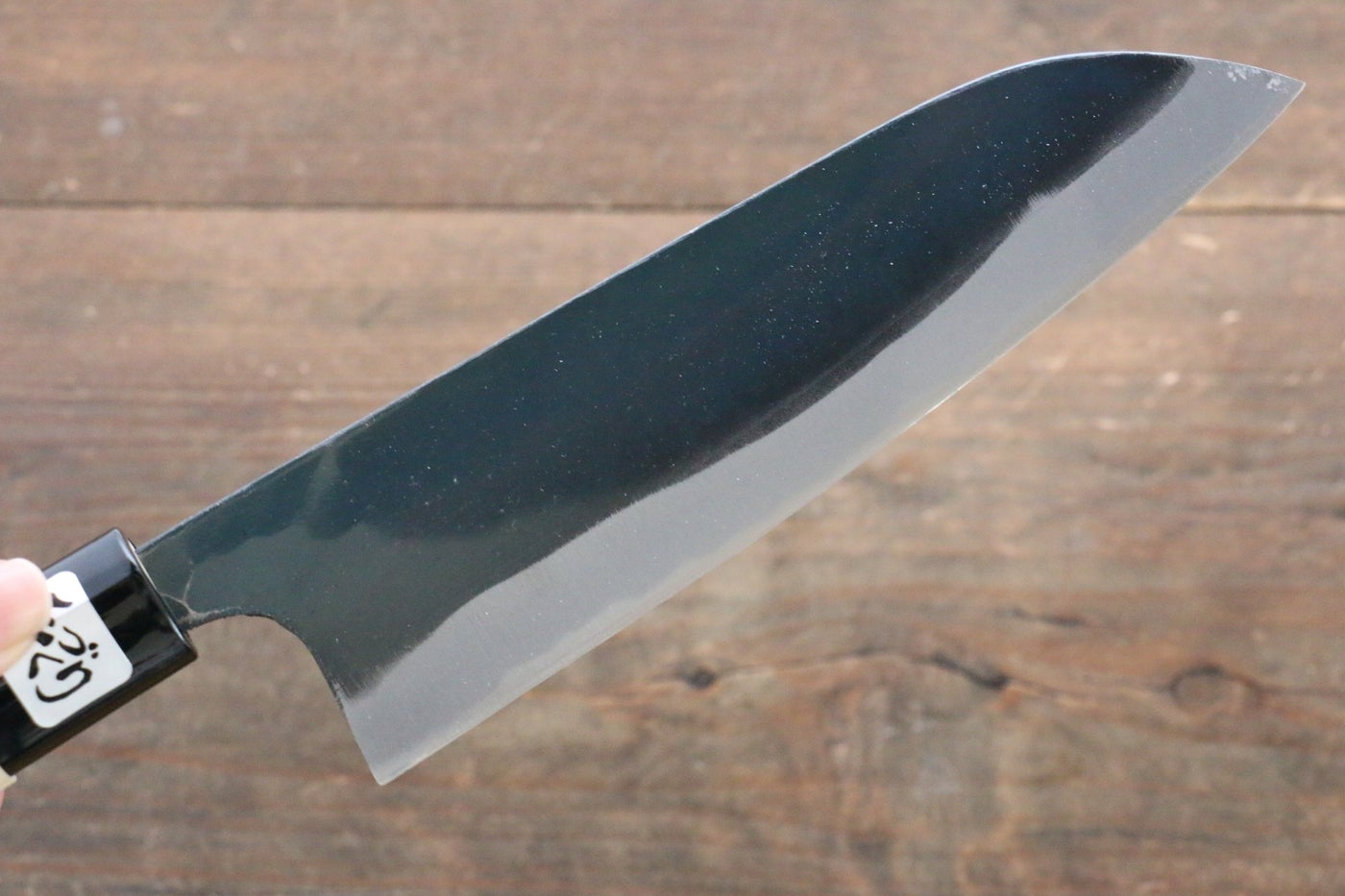 Kanetsune Blue Steel No.2 Kurouchi Santoku 165mm - Magnolia Handle