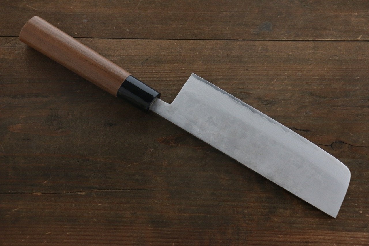 Kanetsune VG1 17-Layer Damascus Nakiri 165mm - Walnut Handle