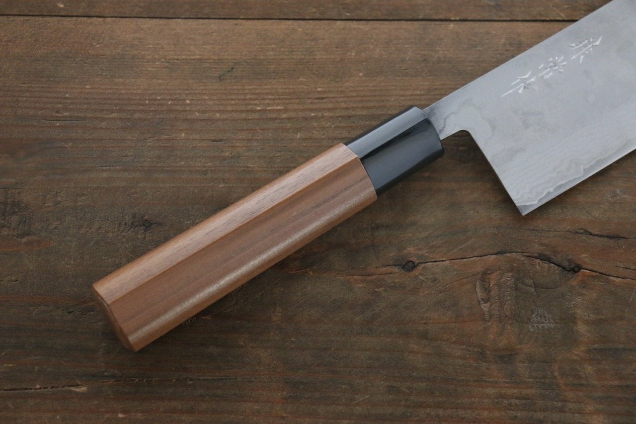 Kanetsune VG1 17-Layer Damascus Nakiri 165mm - Walnut Handle