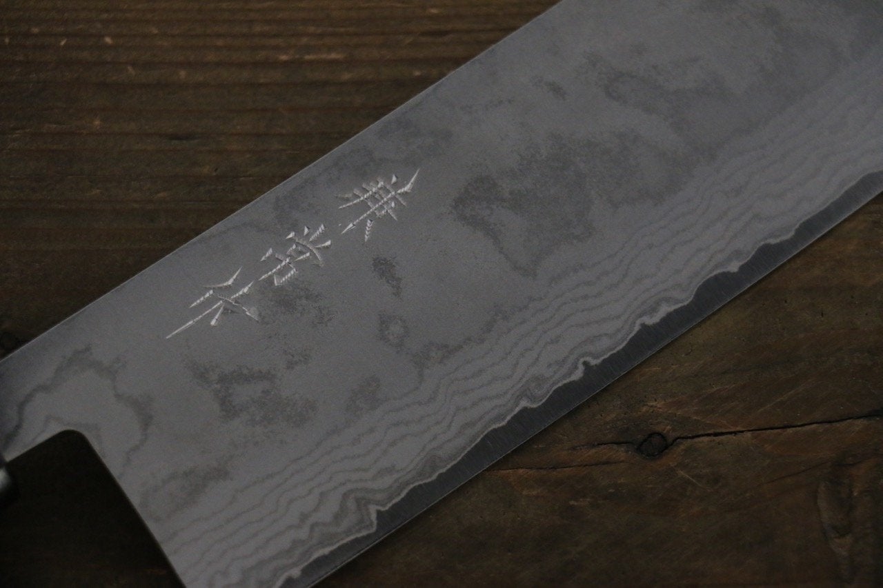 Kanetsune VG1 17-Layer Damascus Nakiri 165mm - Walnut Handle