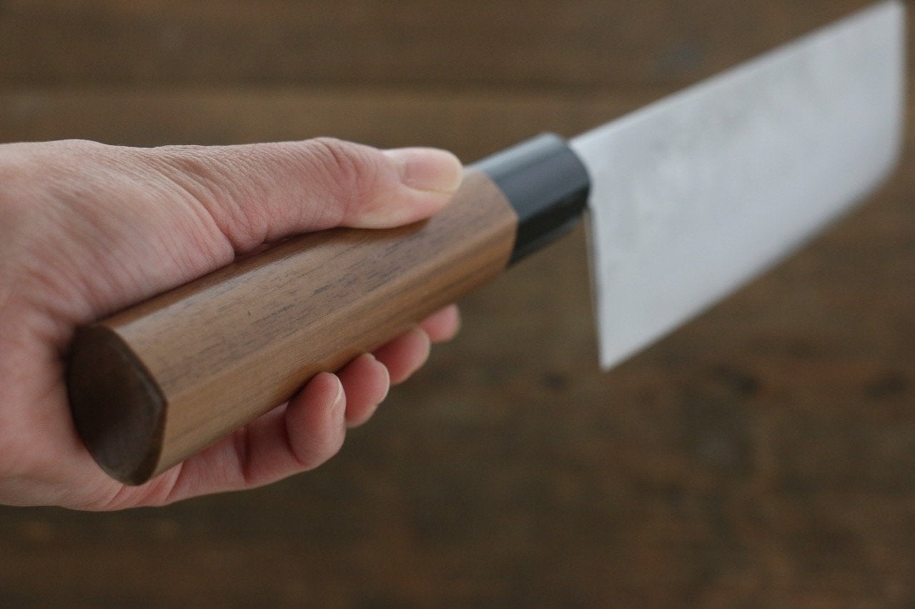 Kanetsune VG1 17-Layer Damascus Nakiri 165mm - Walnut Handle