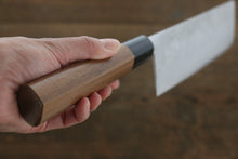 Load image into Gallery viewer, Kanetsune VG1 17 Layers Damascus Nakiri Japanese Knife 165mm Walnut Handle