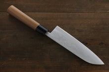 Load image into Gallery viewer, Kanetsune VG1 17 Layers Damascus Santoku Japanese Knife 165mm Walnut Handle