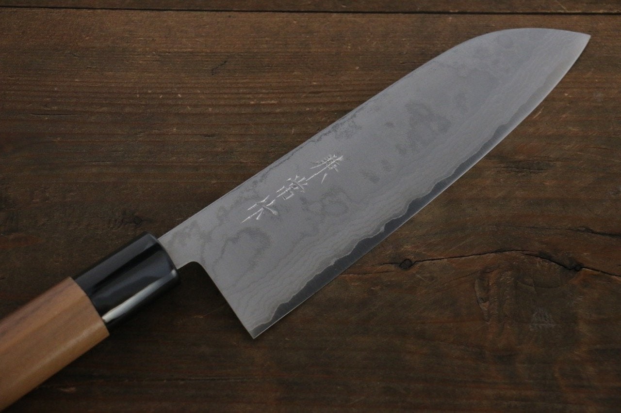 Kanetsune VG1 17-Layer Damascus Santoku 165mm - Walnut Handle