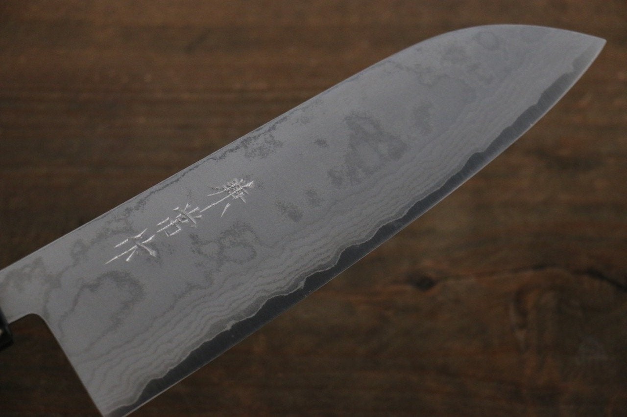 Kanetsune VG1 17-Layer Damascus Santoku 165mm - Walnut Handle