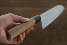 Load image into Gallery viewer, Kanetsune VG1 17 Layers Damascus Santoku Japanese Knife 165mm Walnut Handle