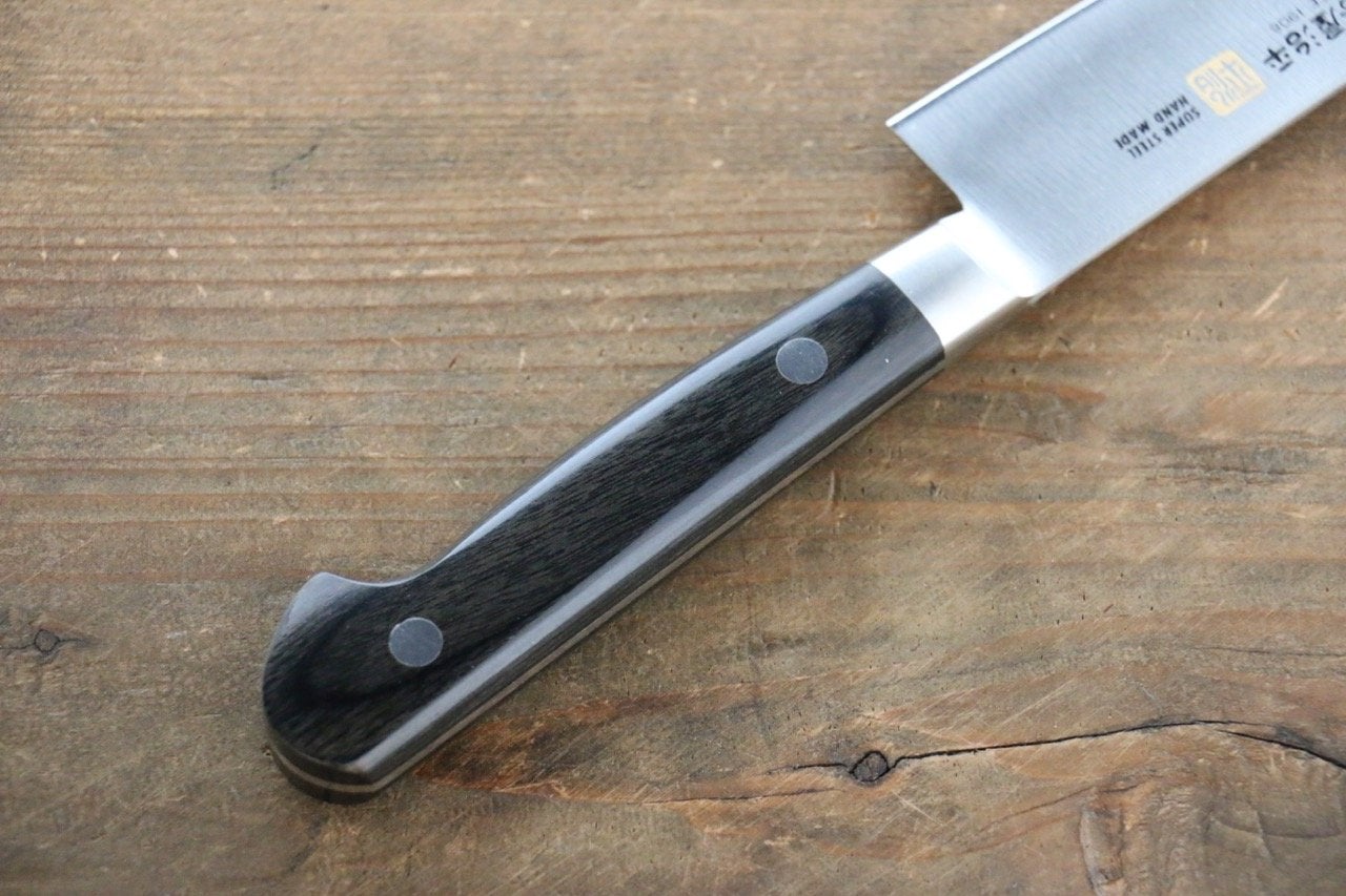 Iseya Molybdenum Petty-Utility Japanese Knife 150mm Black Pakka Wood Handle