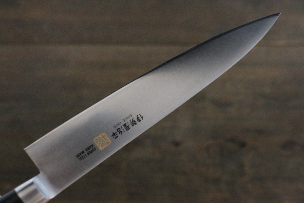 Iseya Molybdenum Petty-Utility Japanese Knife 150mm Black Pakka Wood Handle