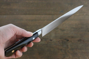 Iseya Molybdenum Petty-Utility Japanese Knife 150mm Black Pakka Wood Handle