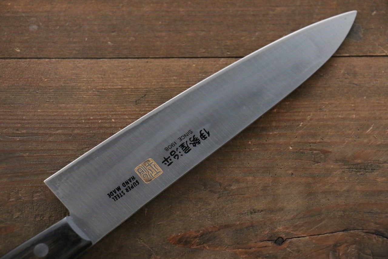 Iseya Molybdenum Gyuto Japanese Knife 180mm Black Pakka Wood Handle