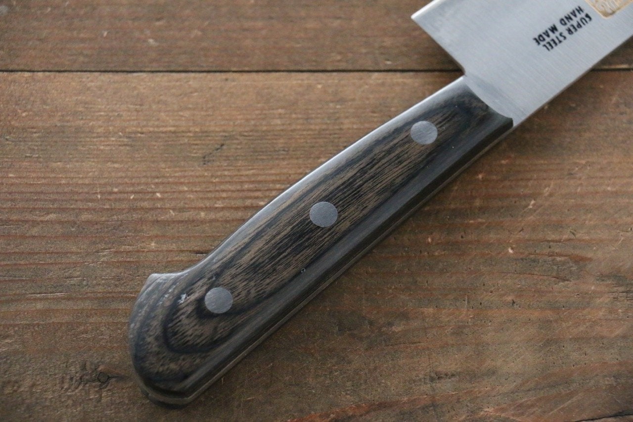Iseya Molybdenum Gyuto Japanese Knife 180mm Black Pakka Wood Handle