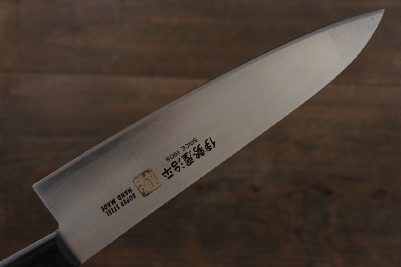 Iseya Molybdenum Gyuto Japanese Knife 180mm Black Pakka Wood Handle