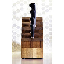 Load image into Gallery viewer, MESSERMEISTER Next Level Acacia Magnetic Knife Block