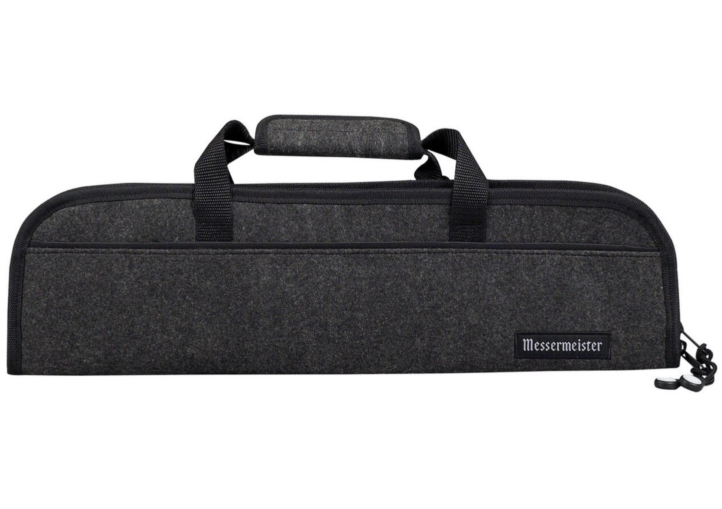 MESSERMEISTER Charcoal Felt Knife Roll 5 Pocket | Professional Chef Knife Bag