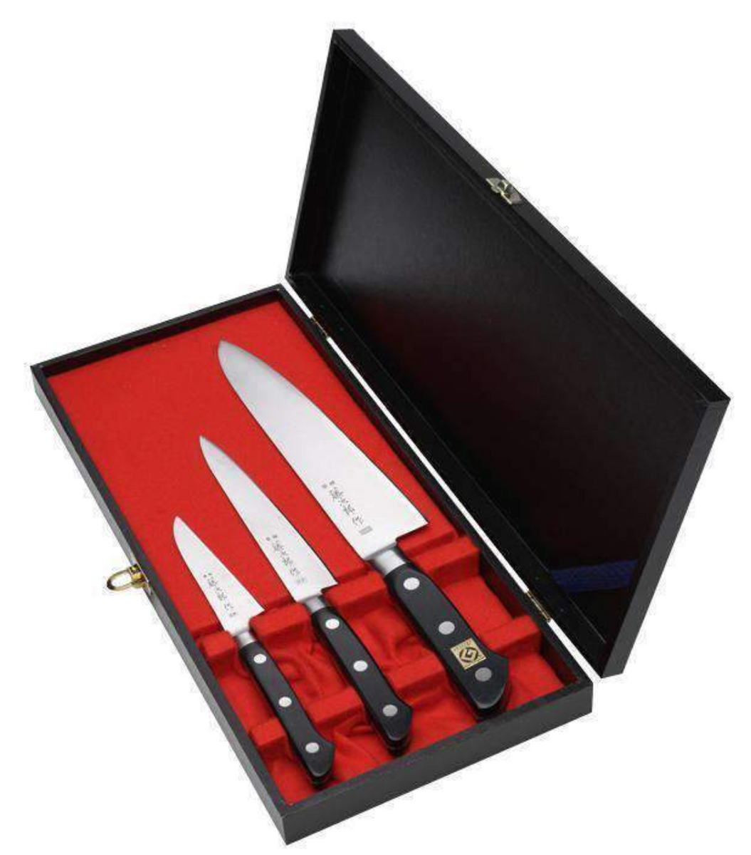 Tojiro DP 3-Layer Series 3Pcs Set – Chef & a knife