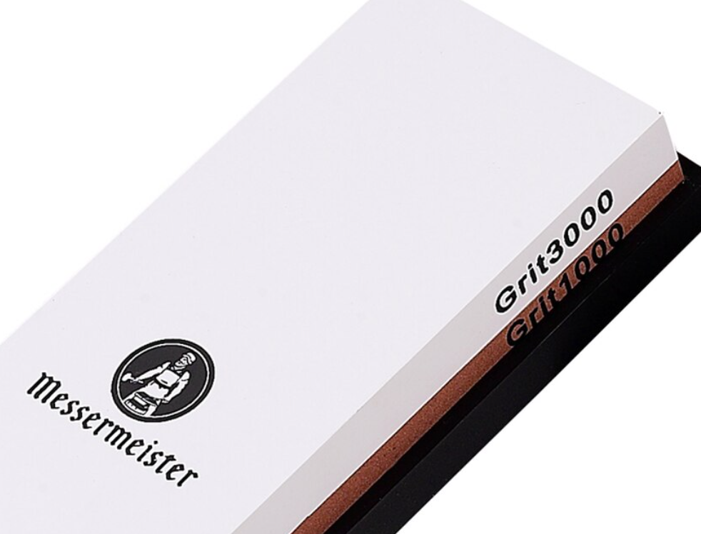 MESSERMEISTER Two Sided Water Stone 1000/3000 Grit | Knife Sharpening Stone