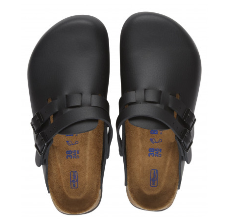 Birkenstock Kay Pro PU Coated Natural Leather Clog Chef Shoes