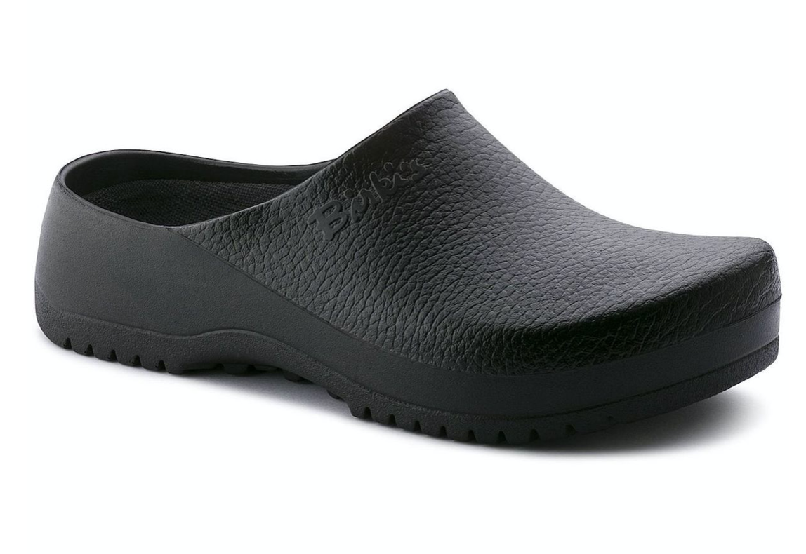 Super Birki Chef Shoes - Polyurethane (Birki-foam) in Black (Removable Footbed)