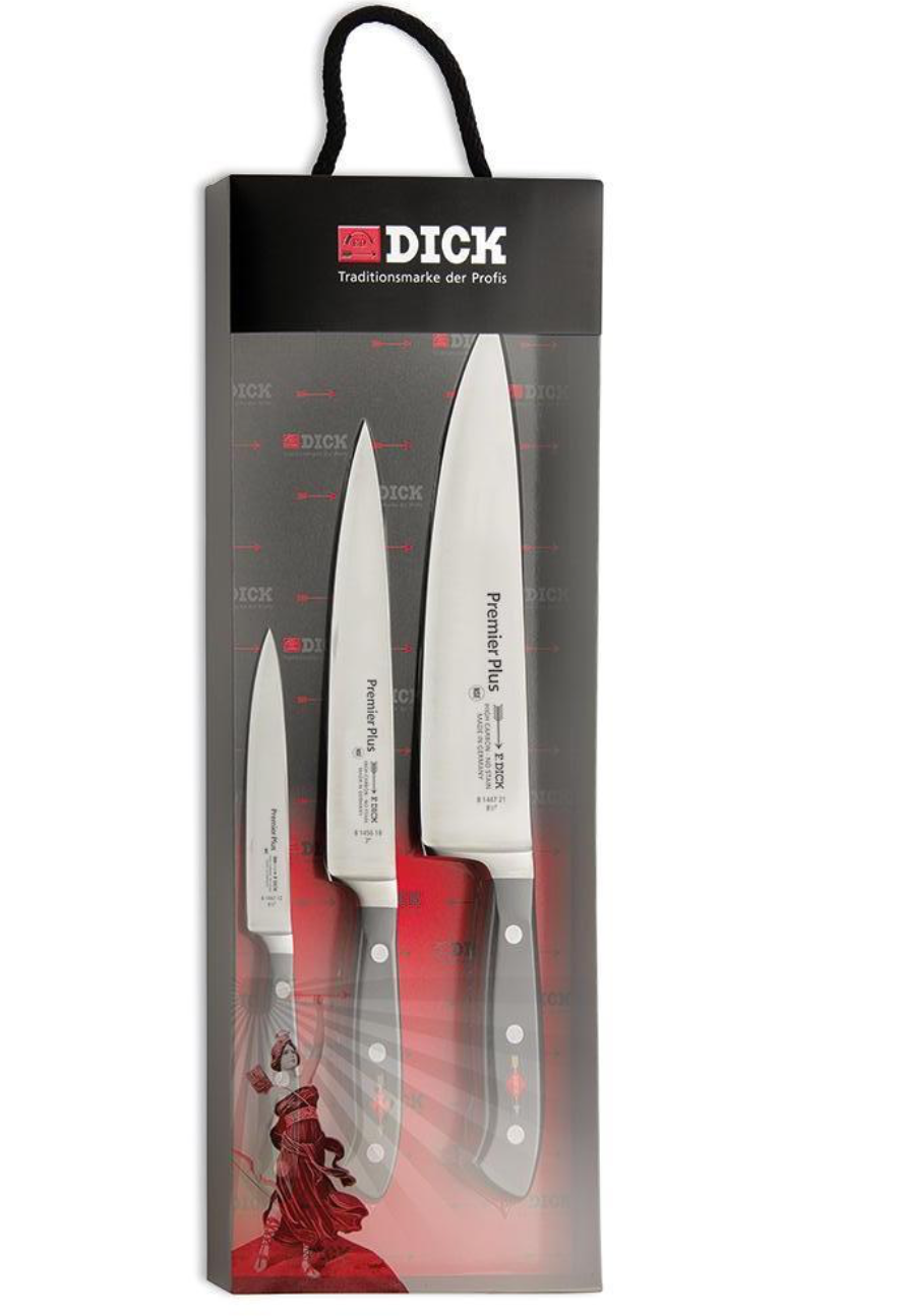 F.Dick Premier Plus Gift Set Forged Knife Set, 3pcs