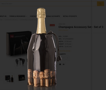 Load image into Gallery viewer, VACU VIN Champagne Accessory Set - Set of 3