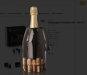 VACU VIN Champagne Accessory Set - Set of 3