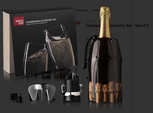 VACU VIN Champagne Accessory Set - Set of 3